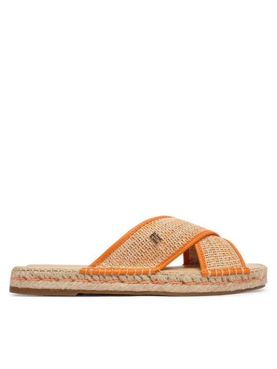 Zdjęcie produktu Espadryle Tommy Hilfiger Monogram Espadrille FW0FW09139 Pomarańczowy