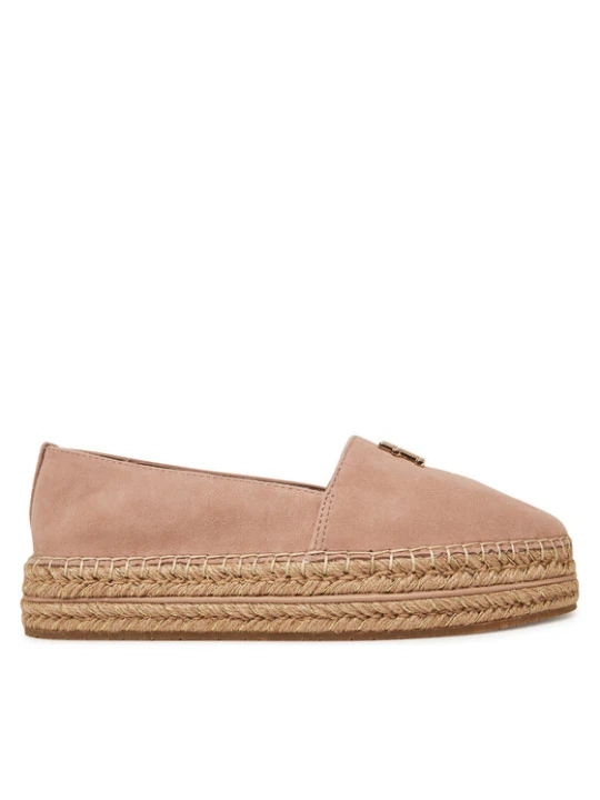 Zdjęcie produktu Espadryle Tommy Hilfiger Suede Platform Espadrille FW0FW08586 Beżowy
