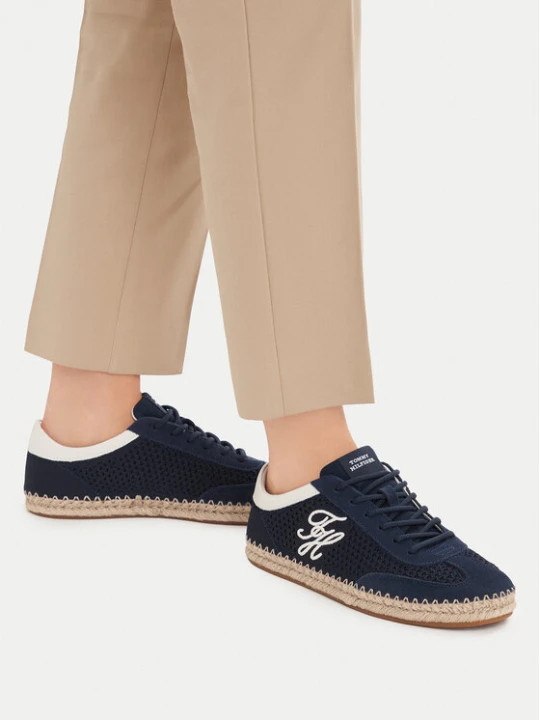 Zdjęcie produktu Espadryle Tommy Hilfiger Th Heritage Rope Sneaker FW0FW09406 Granatowy