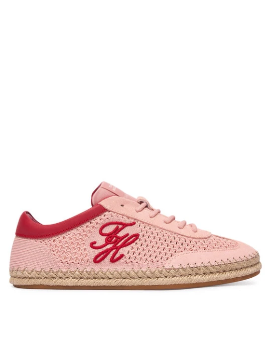 Zdjęcie produktu Espadryle Tommy Hilfiger Th Heritage Rope Sneaker FW0FW09406 Różowy