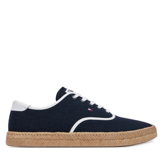 Zdjęcie produktu Espadryle Tommy Hilfiger Th Hi Vulc Core Jutte Canvas FM0FM05872 Granatowy