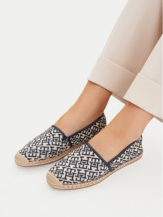 Zdjęcie produktu Espadryle Tommy Hilfiger Th Monogram Jacquard FW0FW09501 Brązowy