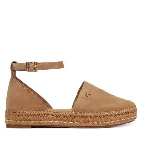 Zdjęcie produktu Espadryle Tommy Hilfiger Th Platform Espad Suede Strap FW0FW09144 Beżowy