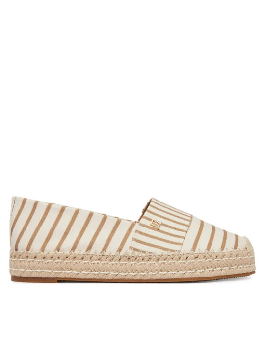 Zdjęcie produktu Espadryle Tommy Hilfiger Th Platform Espadrille Stripes FW0FW09143 Beżowy