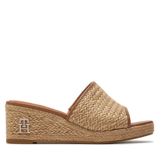 Zdjęcie produktu Espadryle Tommy Hilfiger Th Rope Wedge Sandal FW0FW07927 Beżowy