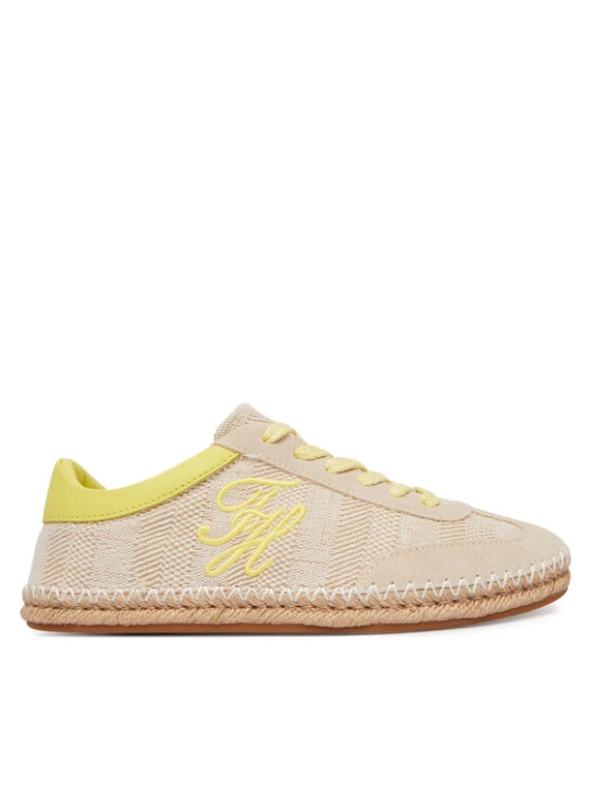 Zdjęcie produktu Espadryle Tommy Hilfiger Woven Logo Embroidery FW0FW09108 Beżowy