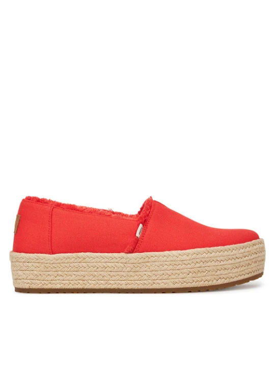 Zdjęcie produktu Espadryle Toms Valencia Platform 10021919 Czerwony