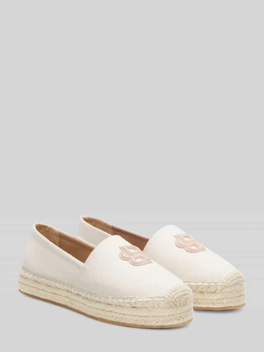 Zdjęcie produktu Espadryle z aplikacją z logo Boss Beżowy