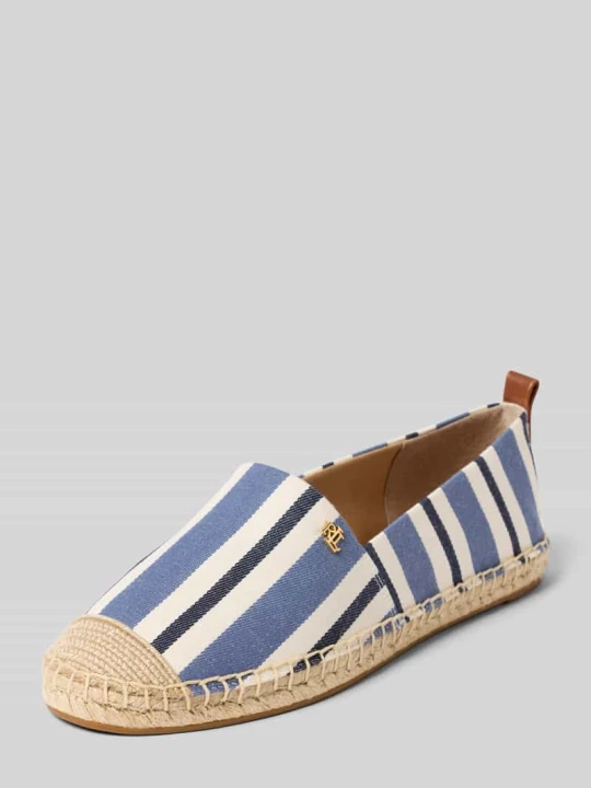 Zdjęcie produktu Espadryle z aplikacją z logo model 'CAMERYN III' Lauren Ralph Lauren Jeansowy niebieski