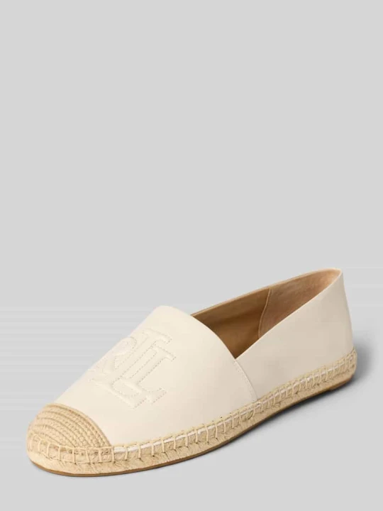 Zdjęcie produktu Espadryle z detal z logo model 'CAMERYN LG 2' Lauren Ralph Lauren Złamany biały