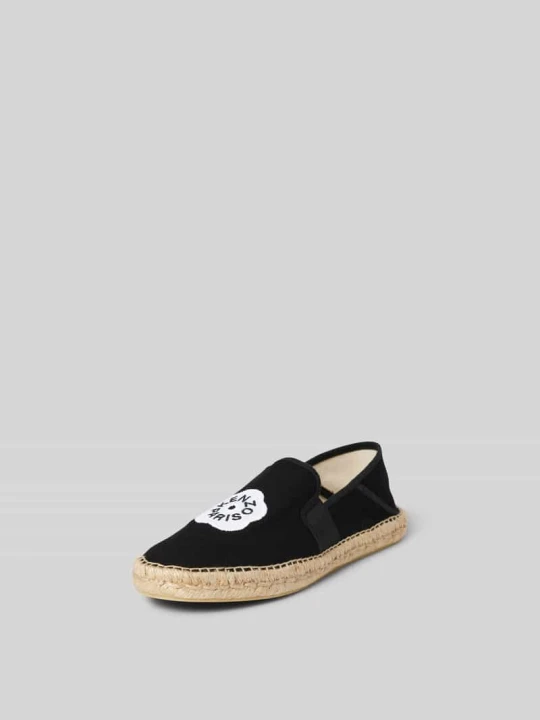 Zdjęcie produktu Espadryle z detalem z logo Kenzo Czarny