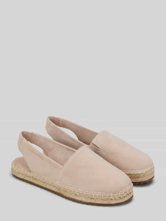 Zdjęcie produktu Espadryle z naturalnej skóry welurowej model 'GEM' Marc O'Polo Piaskowy