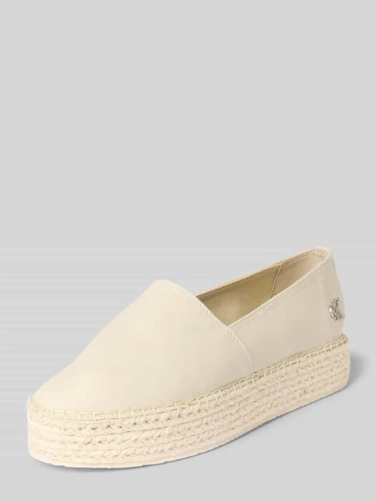 Zdjęcie produktu Espadryle z podeszwą na platformie Calvin Klein Jeans Piaskowy