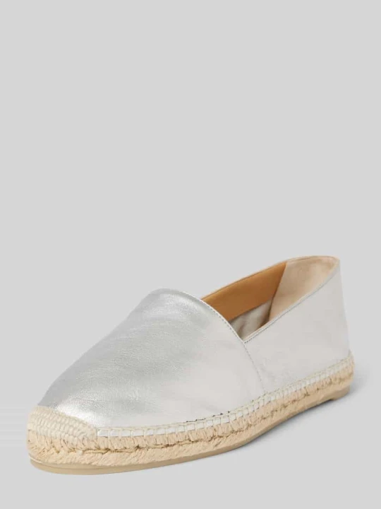 Zdjęcie produktu Espadryle ze skóry naturalnej model ‘KENDA’ Castañer Srebrny