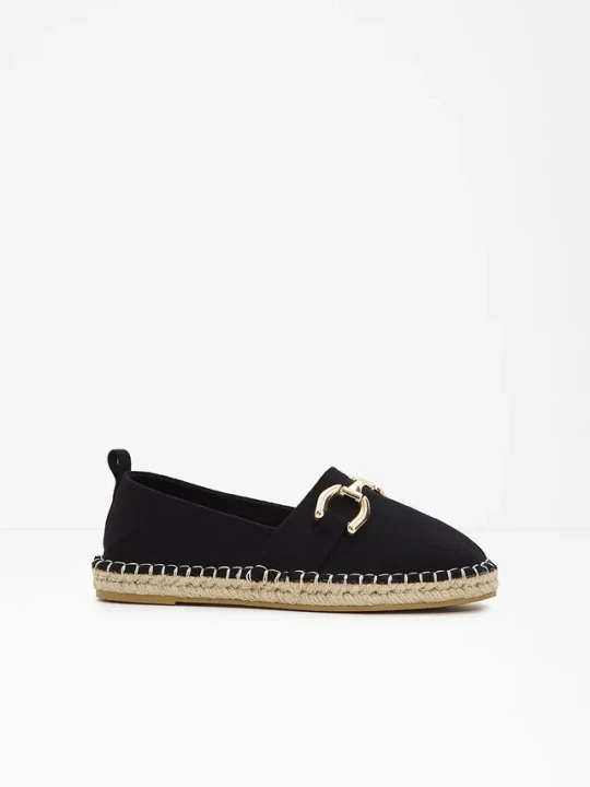 Zdjęcie produktu Espadryle ze sprzączką BonPrix czarny