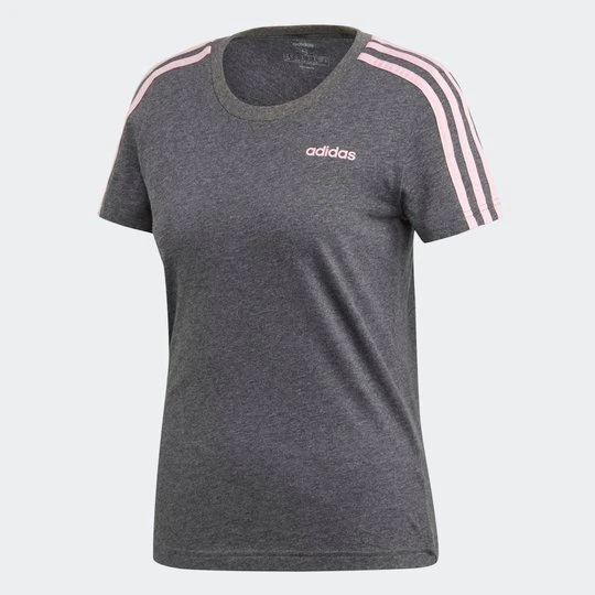 Zdjęcie produktu Essentials 3-Stripes Tee Adidas szary