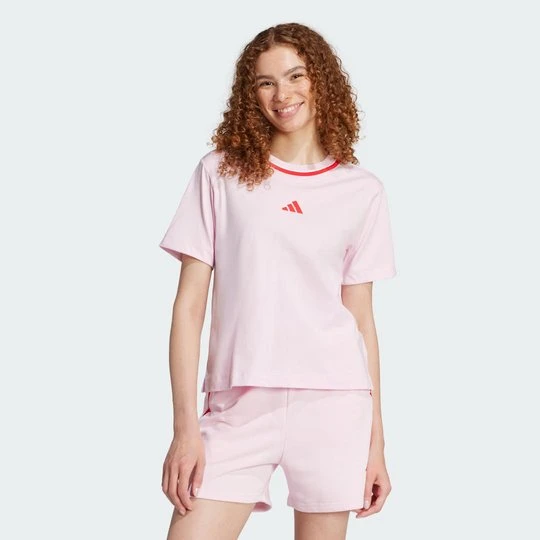 Zdjęcie produktu Essentials Color Pop Cotton T-Shirt Adidas Clear Pink