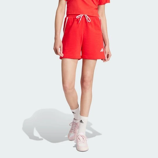 Zdjęcie produktu Essentials Color Pop French Terry Shorts Adidas Pure Ruby