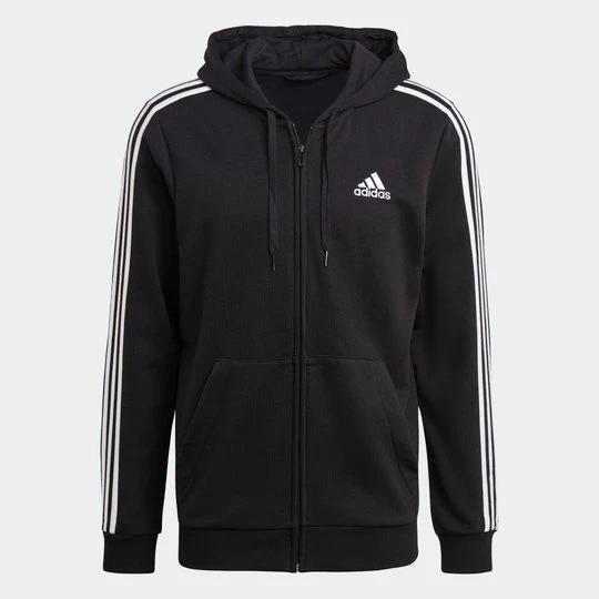 Zdjęcie produktu Essentials French Terry 3-Stripes Full-Zip Hoodie Adidas