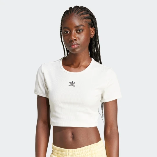 Zdjęcie produktu Essentials Rib T-Shirt adidas Originals biały