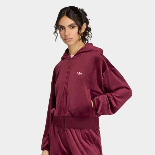 Zdjęcie produktu Essentials Velvet Track Top adidas Originals czerwony