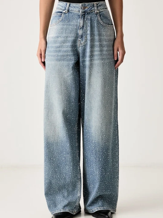 Zdjęcie produktu Essentiel Antwerp jeansy straight damskie Kactus niebieski