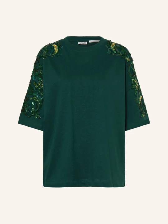 Zdjęcie produktu Essentiel Antwerp T-Shirt Kangoo Z Kamyczkami I Cekinami gruen ZIELONY