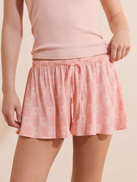 Zdjęcie produktu Szorty piżamowe we wzory Etam rose givre