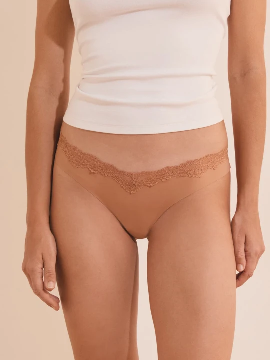 Zdjęcie produktu Stringi z koronki Etam Blush