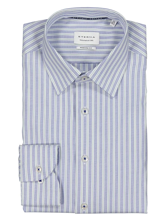 Zdjęcie produktu Eterna Koszula - Modern fit - w kolorze niebiesko-białym rozmiar: 38