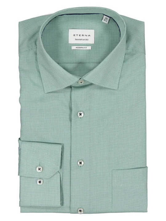 Zdjęcie produktu Eterna Koszula Modern fit - w kolorze zielonym rozmiar: 41