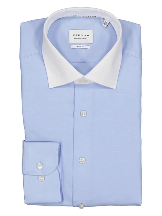Zdjęcie produktu Eterna Koszula - Slim fit - w kolorze błękitnym rozmiar: 46