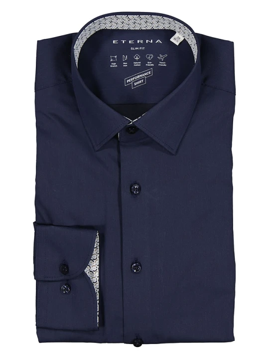 Zdjęcie produktu Eterna Koszula - Slim fit - w kolorze granatowym rozmiar: 37