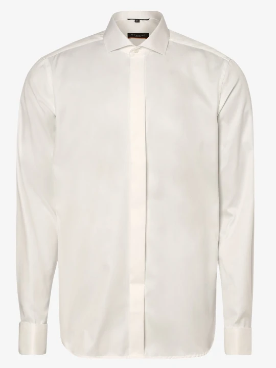 Zdjęcie produktu Eterna Slim Fit Koszula z wywijanymi mankietami Mężczyźni Slim Fit Bawełna beżowy | biały