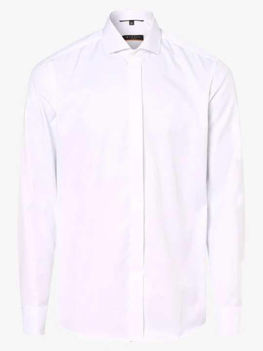 Zdjęcie produktu Eterna Slim Fit Koszula z wywijanymi mankietami Mężczyźni Slim Fit Bawełna biały
