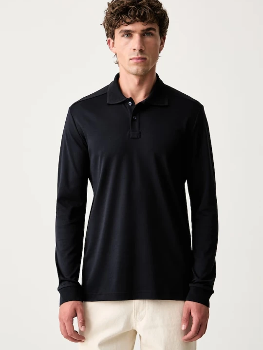 Zdjęcie produktu Eton longsleeve męski bawełniany granatowy
