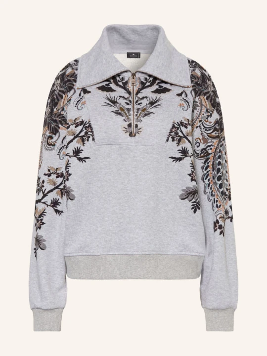 Zdjęcie produktu Etro Bluza Dresowa Typu Troyer grau SZARY