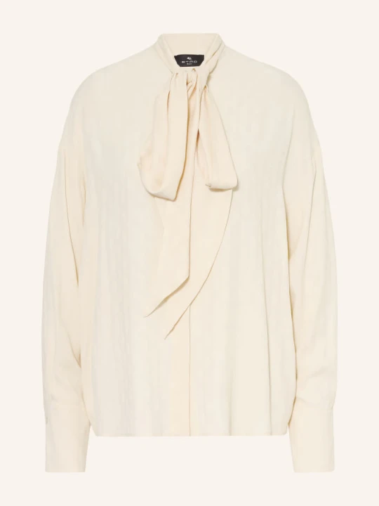 Zdjęcie produktu Etro Bluzka Z Kokardą Z Jedwabiu beige