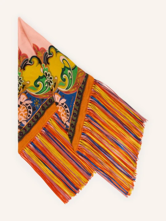 Zdjęcie produktu Etro Chustka Trójkątna Z Jedwabiem orange