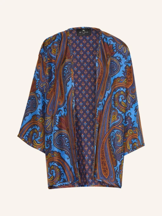 Zdjęcie produktu Etro Jedwabna Bluzka Z Rękawami 3 / 4 blau