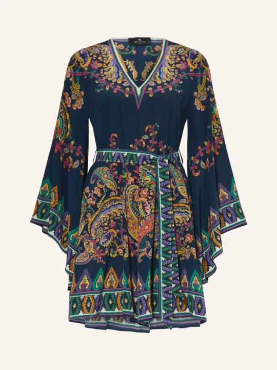 Zdjęcie produktu Etro Jedwabna Sukienka blau