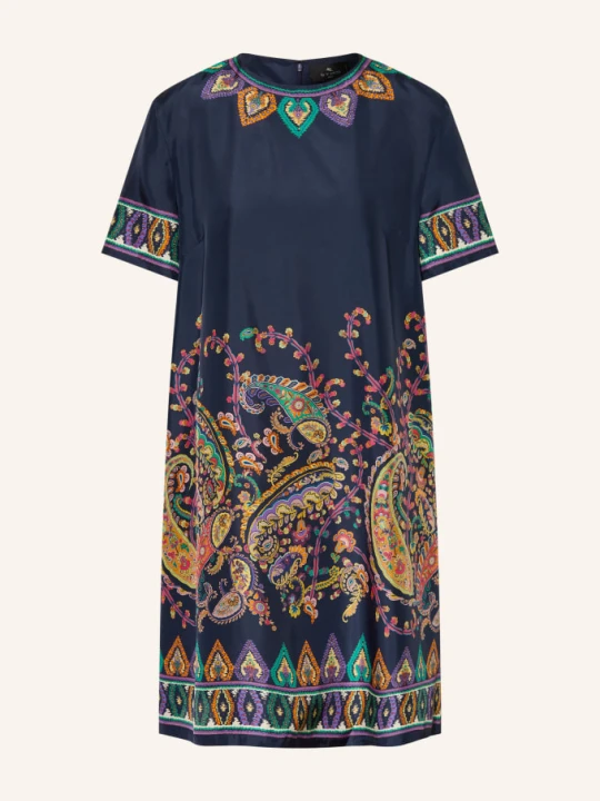 Zdjęcie produktu Etro Jedwabna Sukienka blau