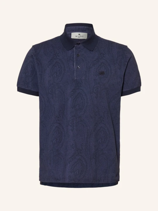 Zdjęcie produktu Etro Koszulka Polo Z Pikowanym Wzorem blau GRANATOWY