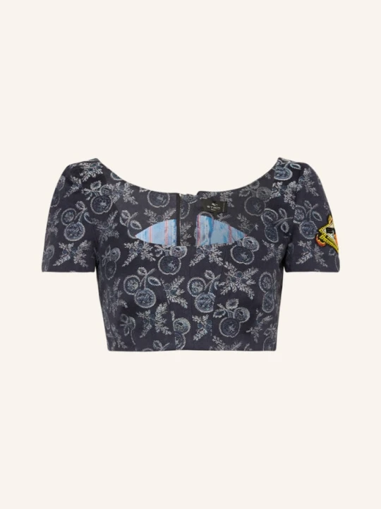 Zdjęcie produktu Etro Krótka Koszulka Z Cekinami blau