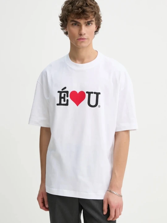 Zdjęcie produktu Études Studio t-shirt bawełniany biały