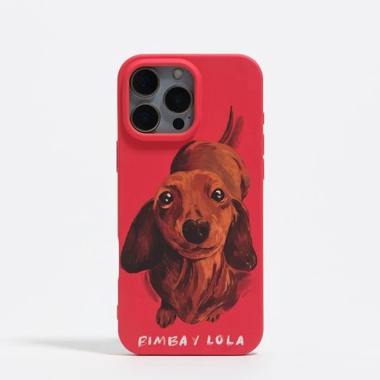 Zdjęcie produktu Etui iPhone 16 Pro Max jamnik czerwone BIMBA Y LOLA