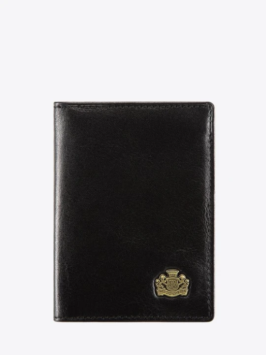 Zdjęcie produktu Etui na dokumenty ze skóry z herbem czarne Wittchen