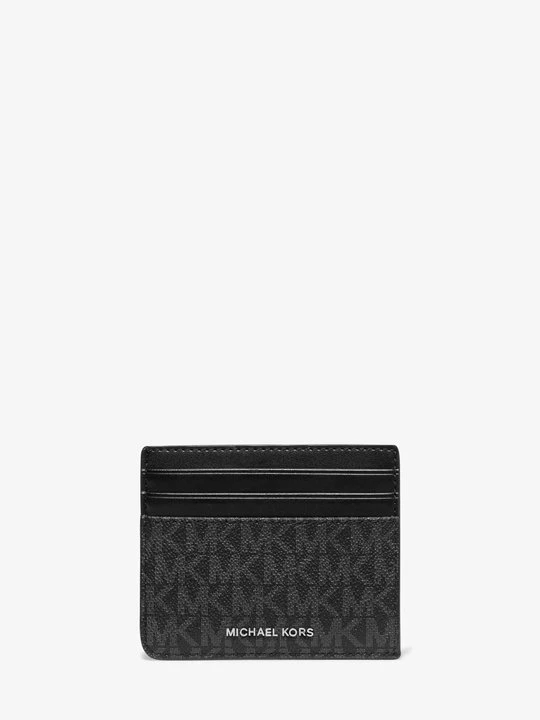 Zdjęcie produktu Etui na karty Hudson z charakterystycznym logo Michael Kors CZARNY (Czarny)