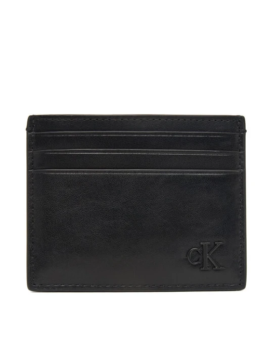 Zdjęcie produktu Etui na karty kredytowe Calvin Klein Bold Ck Suede Cardholder LV04D1363G Czarny