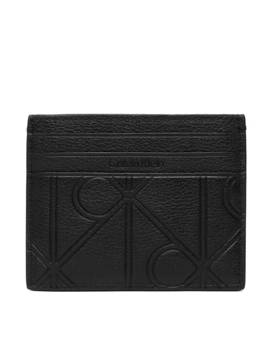 Zdjęcie produktu Etui na karty kredytowe Calvin Klein Xl Emblem Aop Emboss Card Case LV04D1174G Czarny